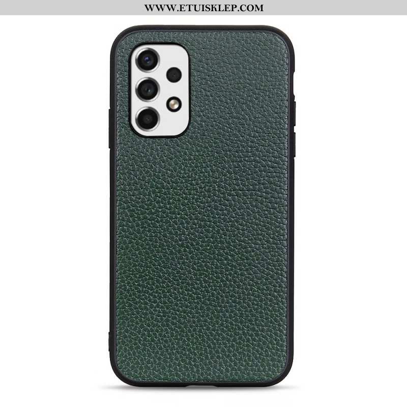 Etui do Samsung Galaxy A53 5G Prawdziwa Skóra Litchi